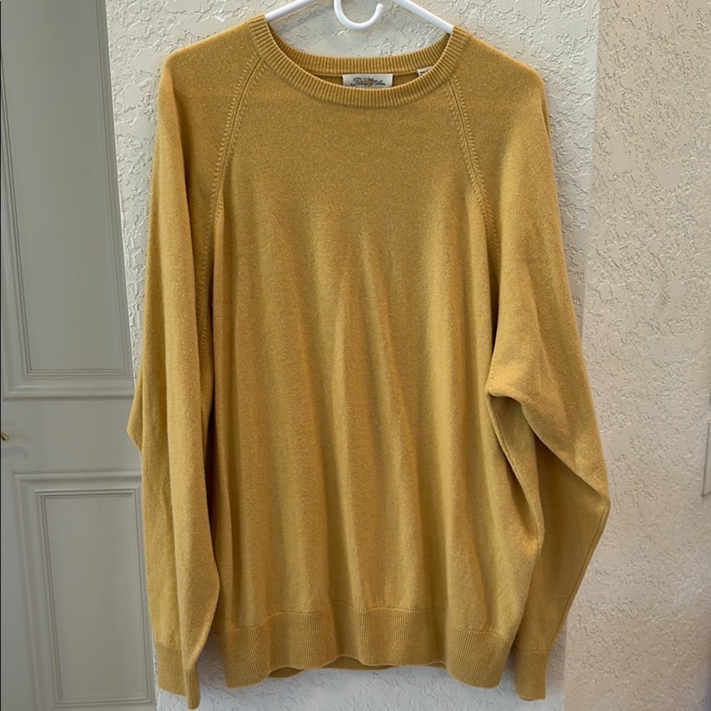 Peter Millar Gold Crewneck Sweater Lightweight Knit